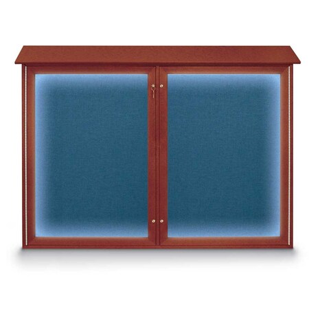 United Visual Products Open Faced Traditional Rounded Corkboard UV645ARC-SATIN-FORBO